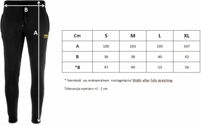 Dolge trenirka hlače črne, Masters