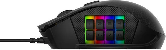 Gaming miška NEMESIS SWITCH Optical RGB Thermaltake, 12 gumbov, z žico, črna