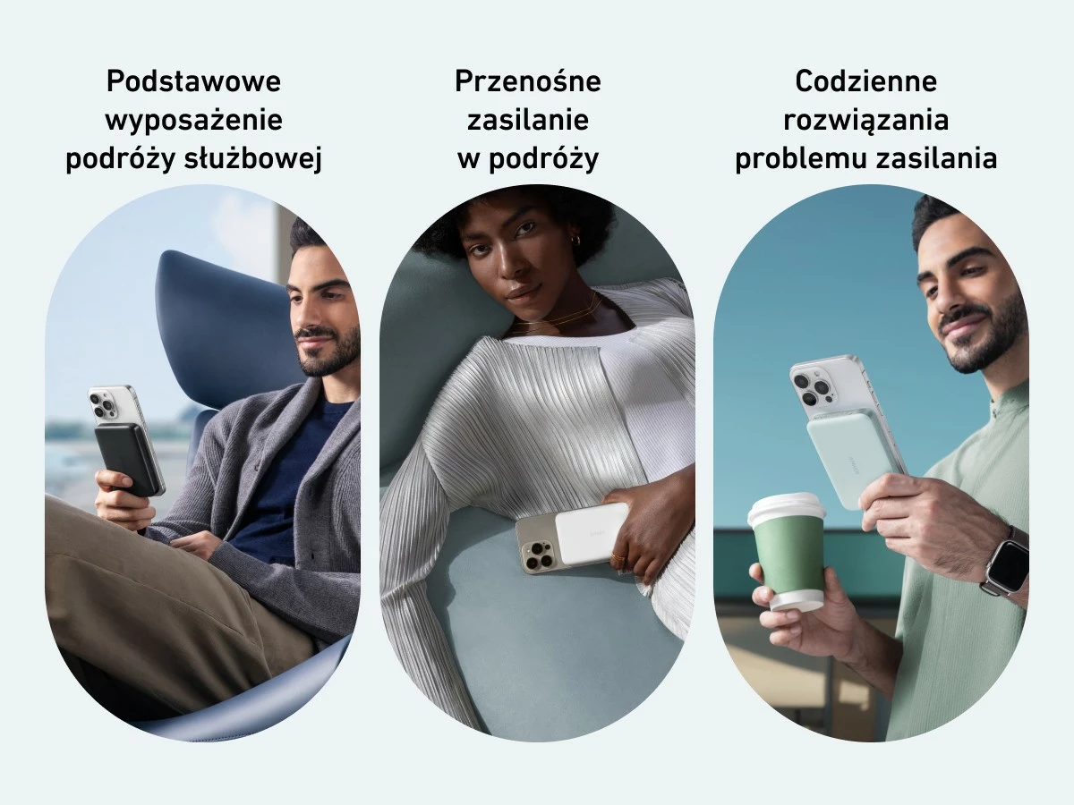 Brezžični powerbank 10000mAh Anker MagGo A1664H21 USB‑C za iPhone MagSafe, bel