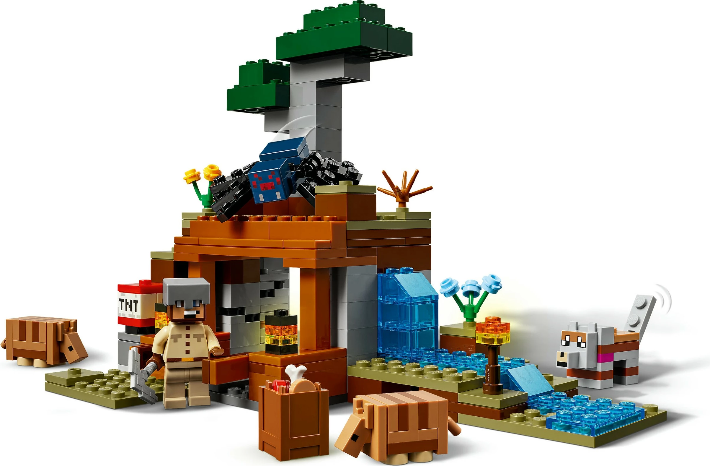 Set gradnje Minecraft 21269, 247 kosov, večbarven