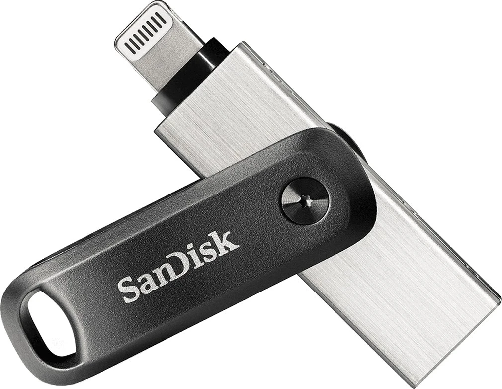 USB ključek 64 GB, SanDisk iXpand, USB Type-A / Lightning, črn, srebrn USB ključek 64 GB, SanDisk iXpand, USB Type-A / Lightning, črn, srebrn