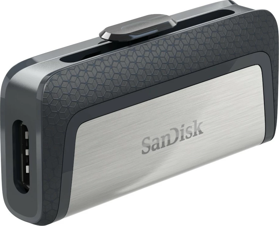 USB ključ z dvojnim vmesnikom, SanDisk Ultra Dual Drive, 64 GB, USB Type-A / USB Type-C, 3.2 Gen 1, črno, srebrno USB ključ z dvojnim vmesnikom, SanDisk Ultra Dual Drive, 64 GB, USB Type-A / USB Type-C, 3.2 Gen 1, črno, srebrno