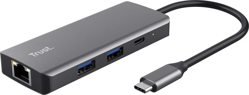 Adapter USB Type-C Dalyx, 1000 Mbit/s, srebrn
