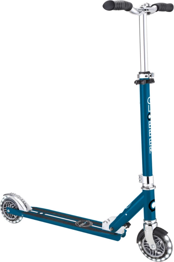 Trotinet, SMJ Globber Flow Elements Lights, petrol modra