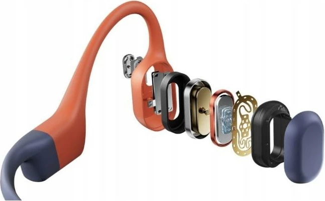 Slušalke s kostnim prevajanjem brezžične SHOKZ OpenSwim Pro, Bluetooth 5.2, rdeče