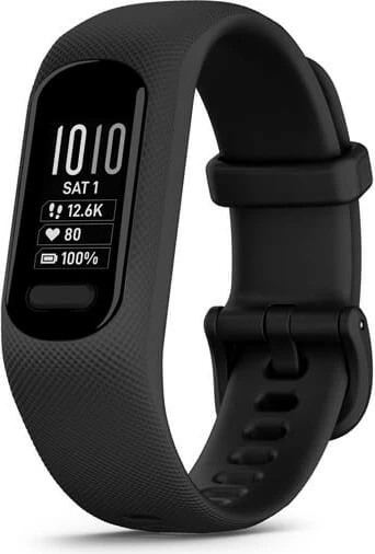 Pametna ura OLED z zaslonom na dotik in GPS, Garmin VIVOSMART 5, črna