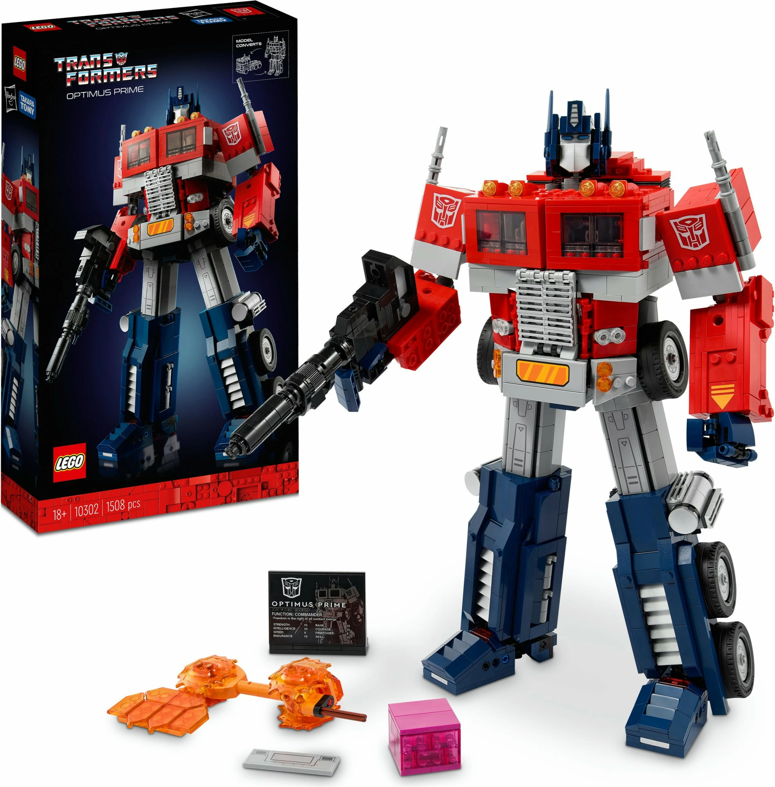 Set gradnje Optimus Prime, 1508 kosov, večbarven – LEGO ICONS
