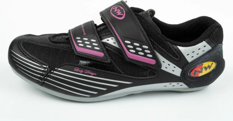 Kolesarske čevlje Northwave Moon za ženske, črno-roza