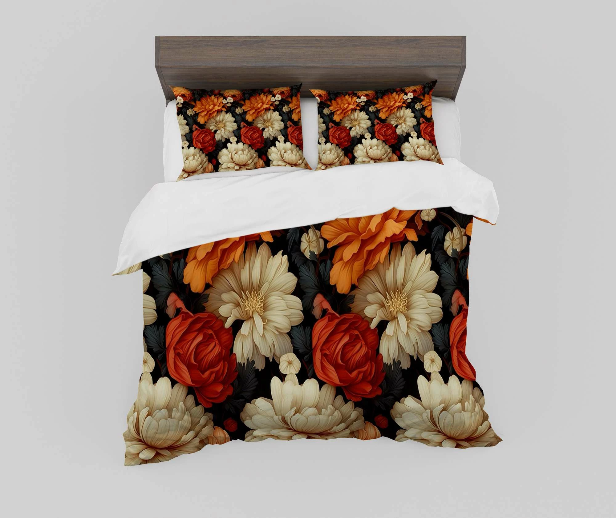 Cvetlično večbarvni set prevlek za dvojno odejo, L'essentiel, FLW_DVT25-27