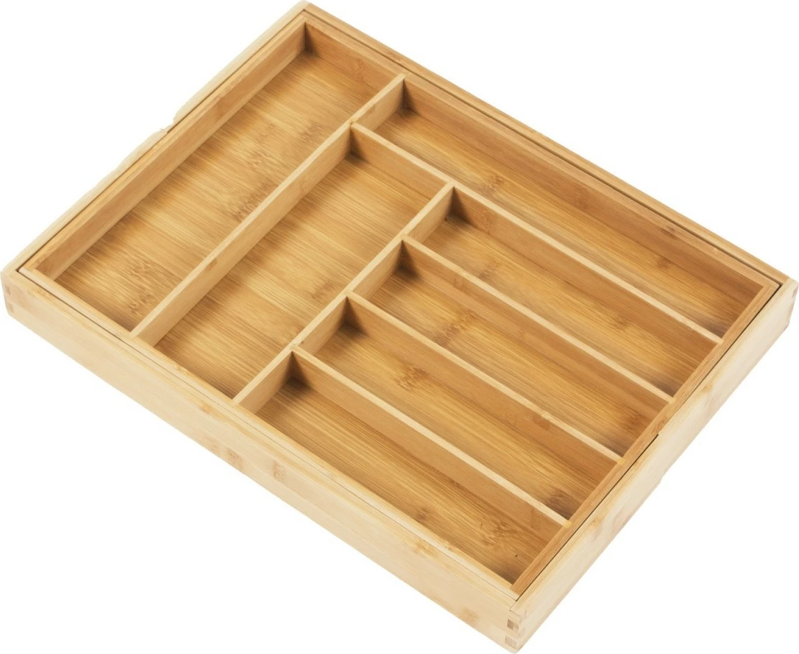 Razširljiv organizator predala iz bambusa GreenBlue GB379, 9 predelkov, barva lesa