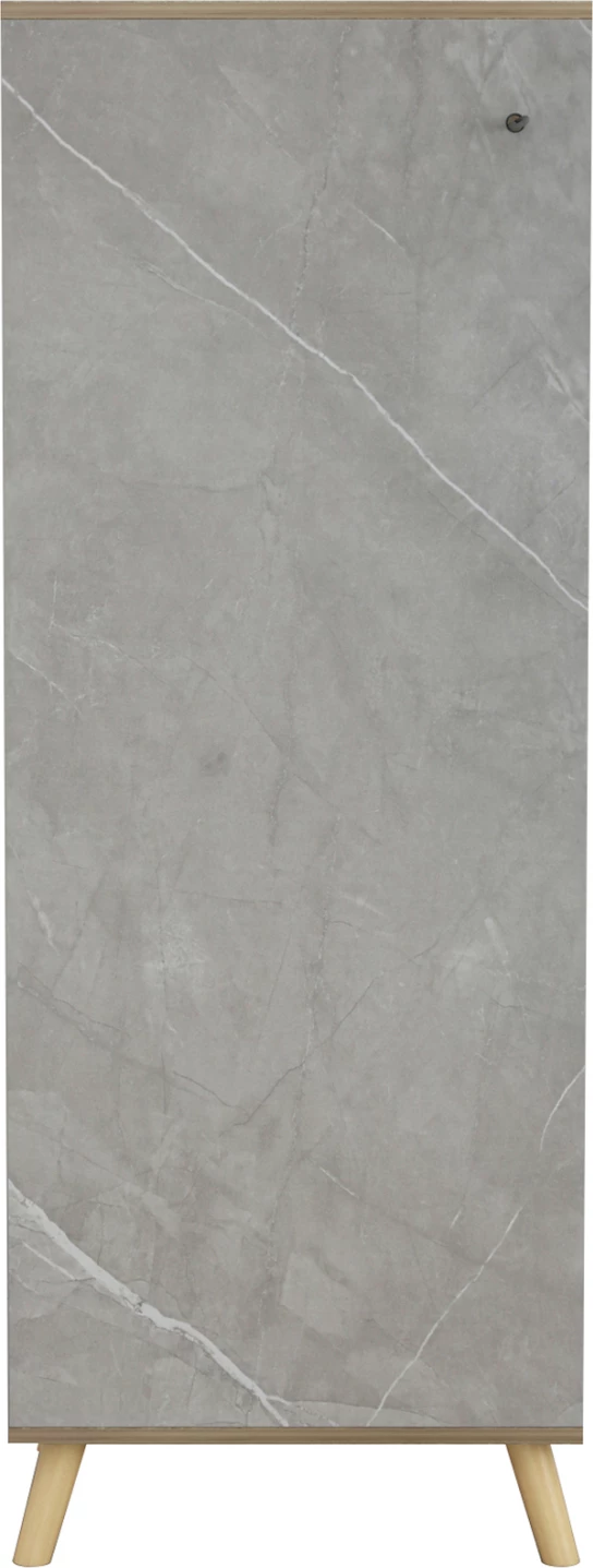 Omara za čevlje ALVARO FH8954.11 melamin v teksturi sonama-kamen 50Χ38Χ135Hcm