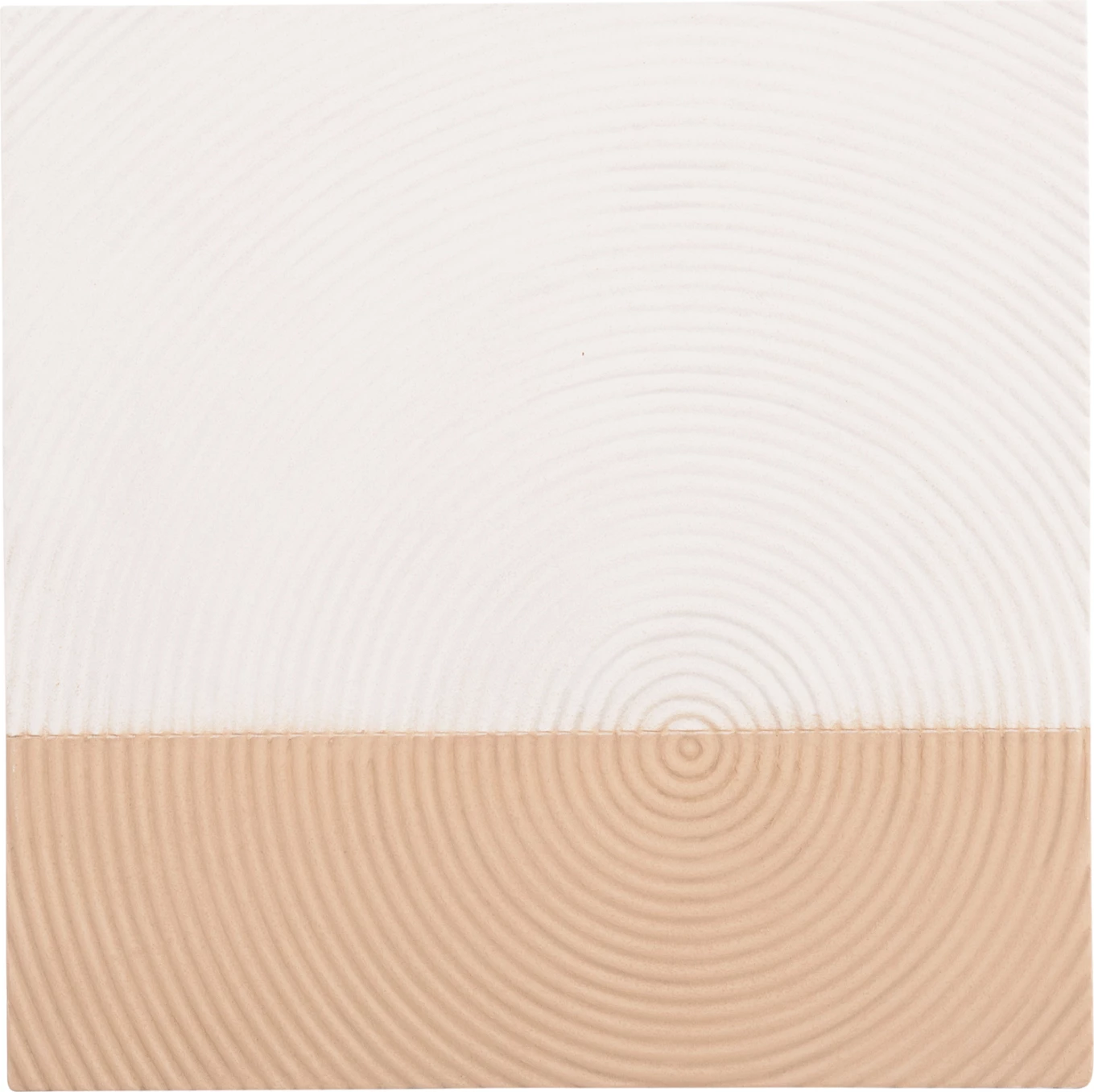 Stenski dekorativni panel kvadratne serije Santorini FH4519 MDF v barvi off-white-rjava 80x4(debelina)x80Hcm