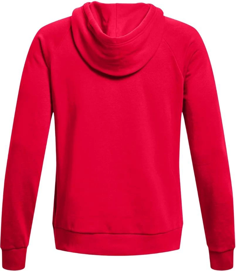 Pulover s kapuco Rival Fleece Under Armour, rdeč