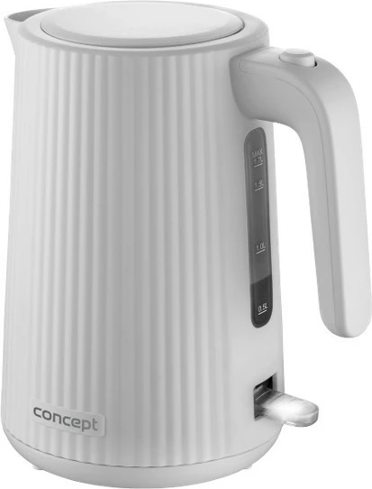 Električni čajnik 1,7 L, 2200 W, plastičen, bel, Concept RK2390