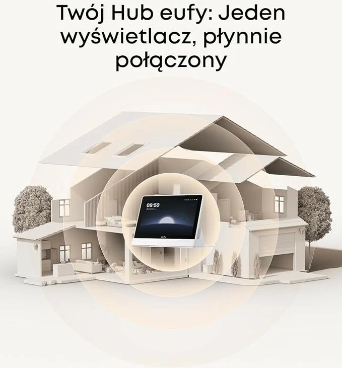 Pametni zaslon 8" 1280 × 800, baterija 4050 mAh, črn + bel Anker E10 (T87A03W1), microSD do 512 GB