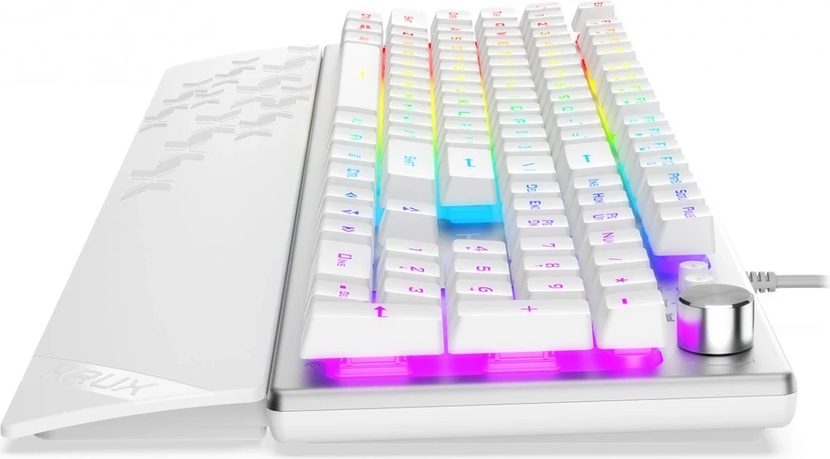 Gaming tipkovnica Frost Silver-White KRUX, RGB