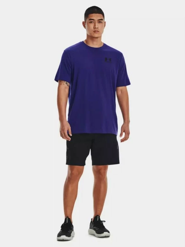Majica z logotipom na levi strani, Under Armour M 1326799-468, mornarsko modra