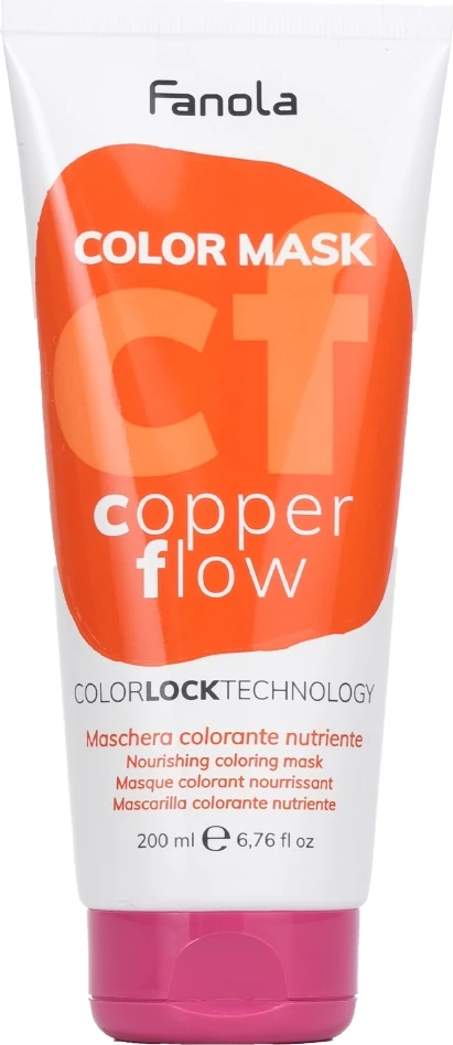 Barvna maska za lase Fanola Color Mask Copper Flow, za ženske, 200 ml