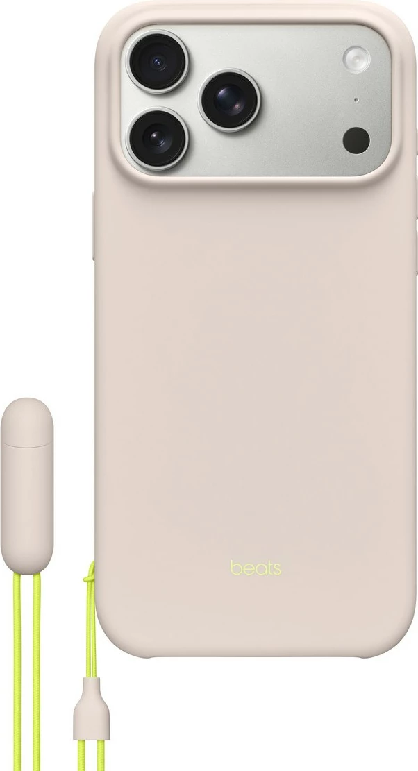 Ovitek za telefon z nogico, z MagSafe in upravljanjem kamere — Beats Kickstand za iPhone 17 Pro Max, kalkstein