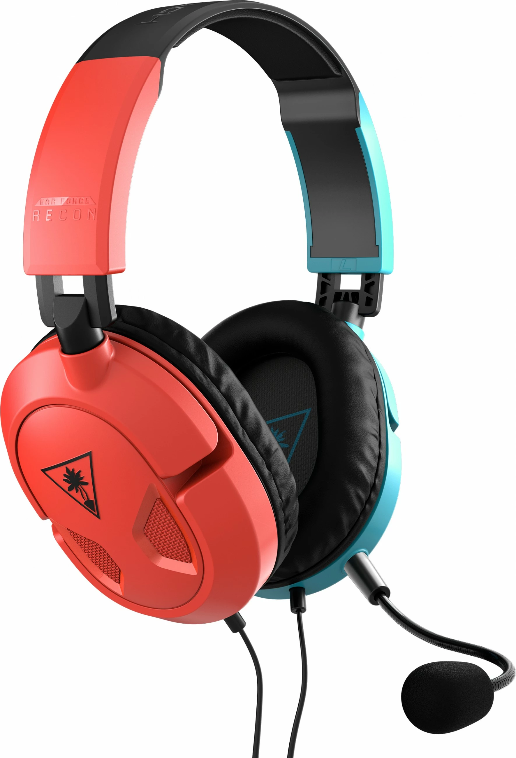 Gaming slušalke Turtle Beach Recon 50, žične, mikrofon, 3,5 mm, rdeče/modre