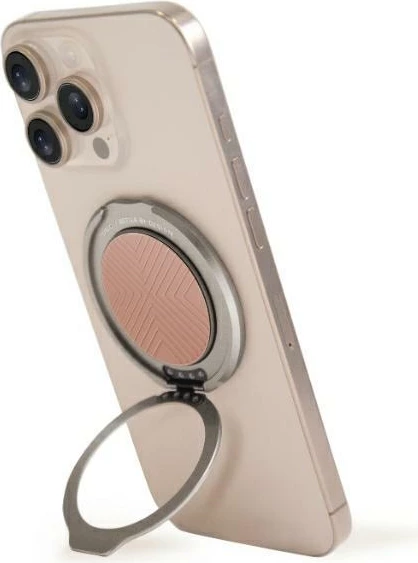Magnetni nosilec za pametni telefon z obročem, za MagSafe, roza, UNIQ GripFit 360