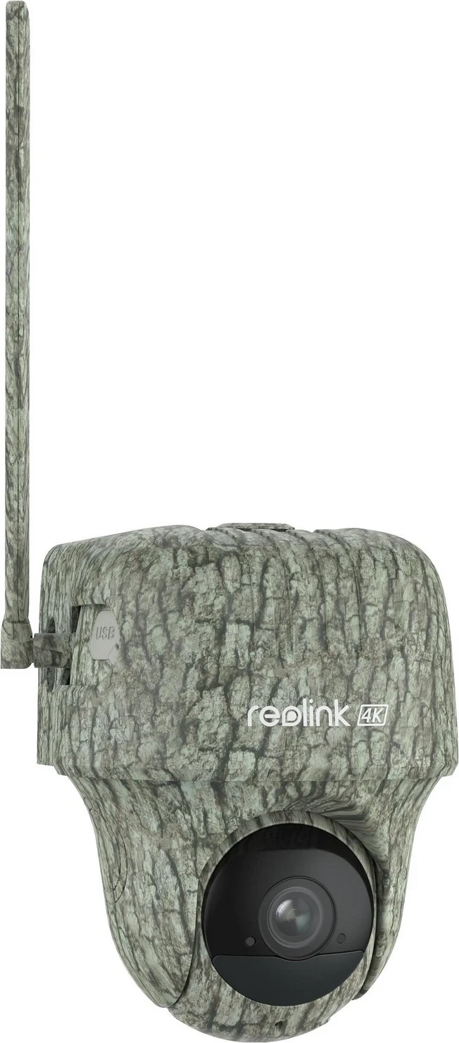 Vremensko odporna nadzorna kamera z dvostopenjskim napajanjem Reolink Go Series G450, kaki