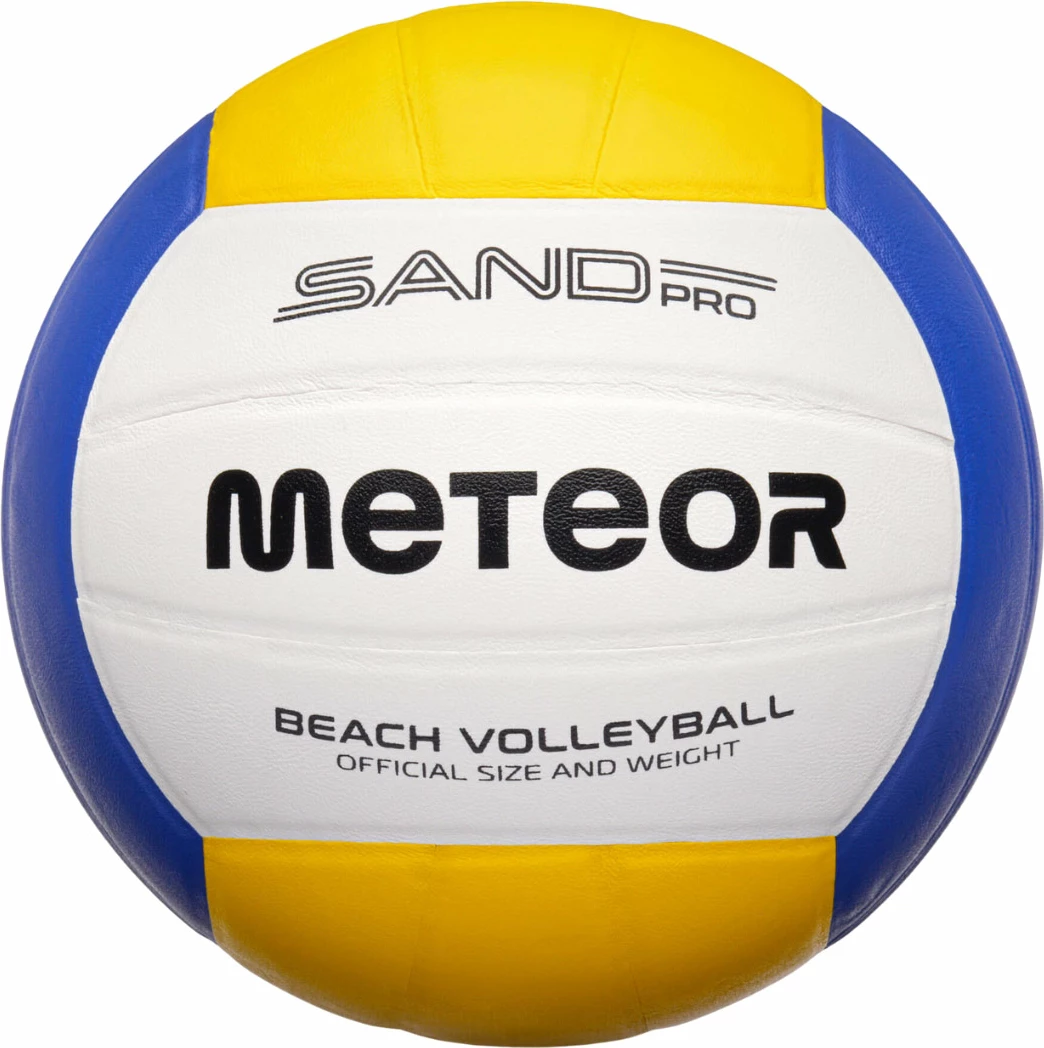 Volejbalna žoga za plažo Meteor, bela-rumeno-modra
