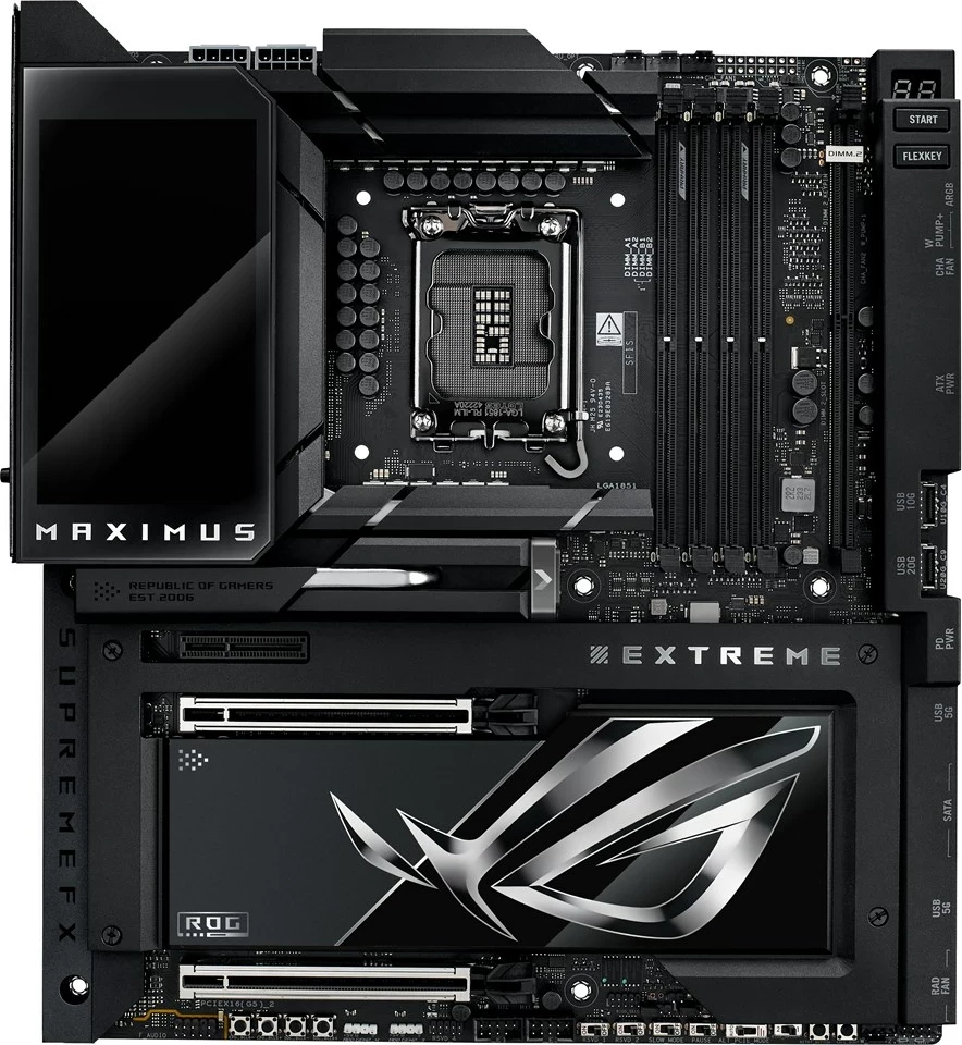 Matična plošča ASUS ROG MAXIMUS Z890 EXTREME, vtičnica LGA 1851, črna Matična plošča ASUS ROG MAXIMUS Z890 EXTREME, vtičnica LGA 1851, črna