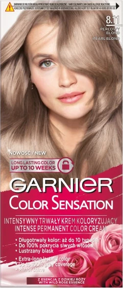 Barva za lase Color Sensation 8.11 Pearl Blonde, Garnier, za ženske, 1 kos