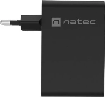 Močan polnilec Natec Ribera GaN 100W, USB-A + 3× USB-C, črn
