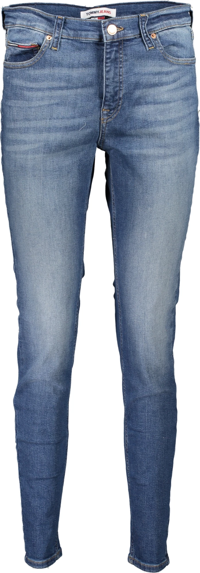 Jeans za ženske TOMMY HILFIGER NORA MID RISE SKINNY, modri