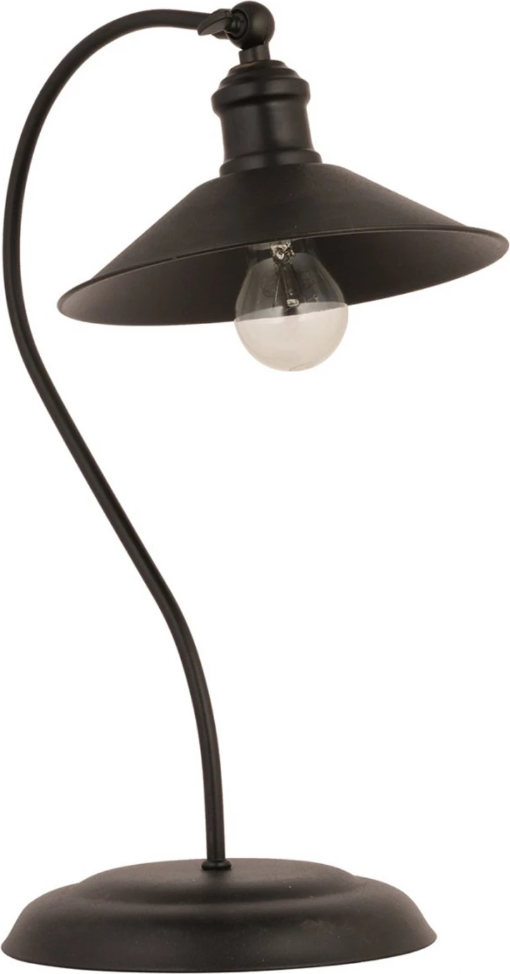 Kovinska namizna svetilka v črni barvi FH7571.01 22x50 cm