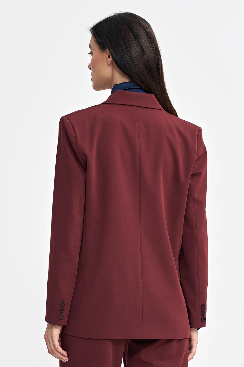 Oversize jakna za ženske Nife 202484, rdeča