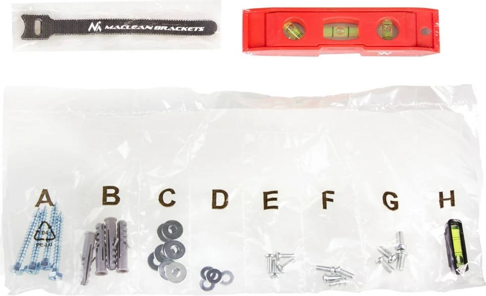 Stenska držala za TV Maclean MC-413, 32"-80", bela