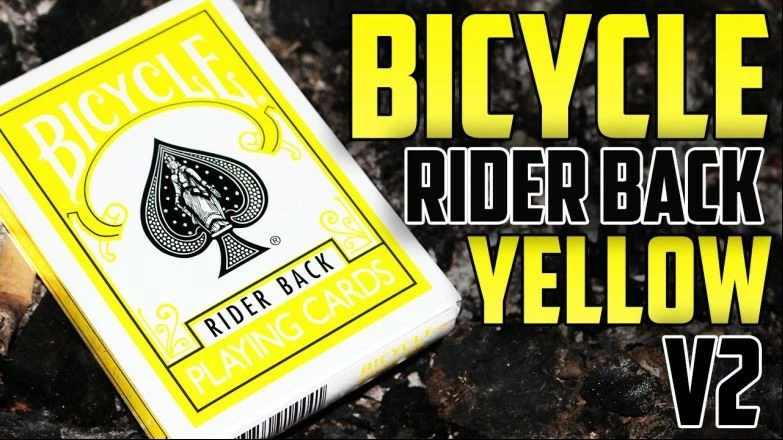 Igralne karte, Bicycle Rider Back, poker velikost, rumene