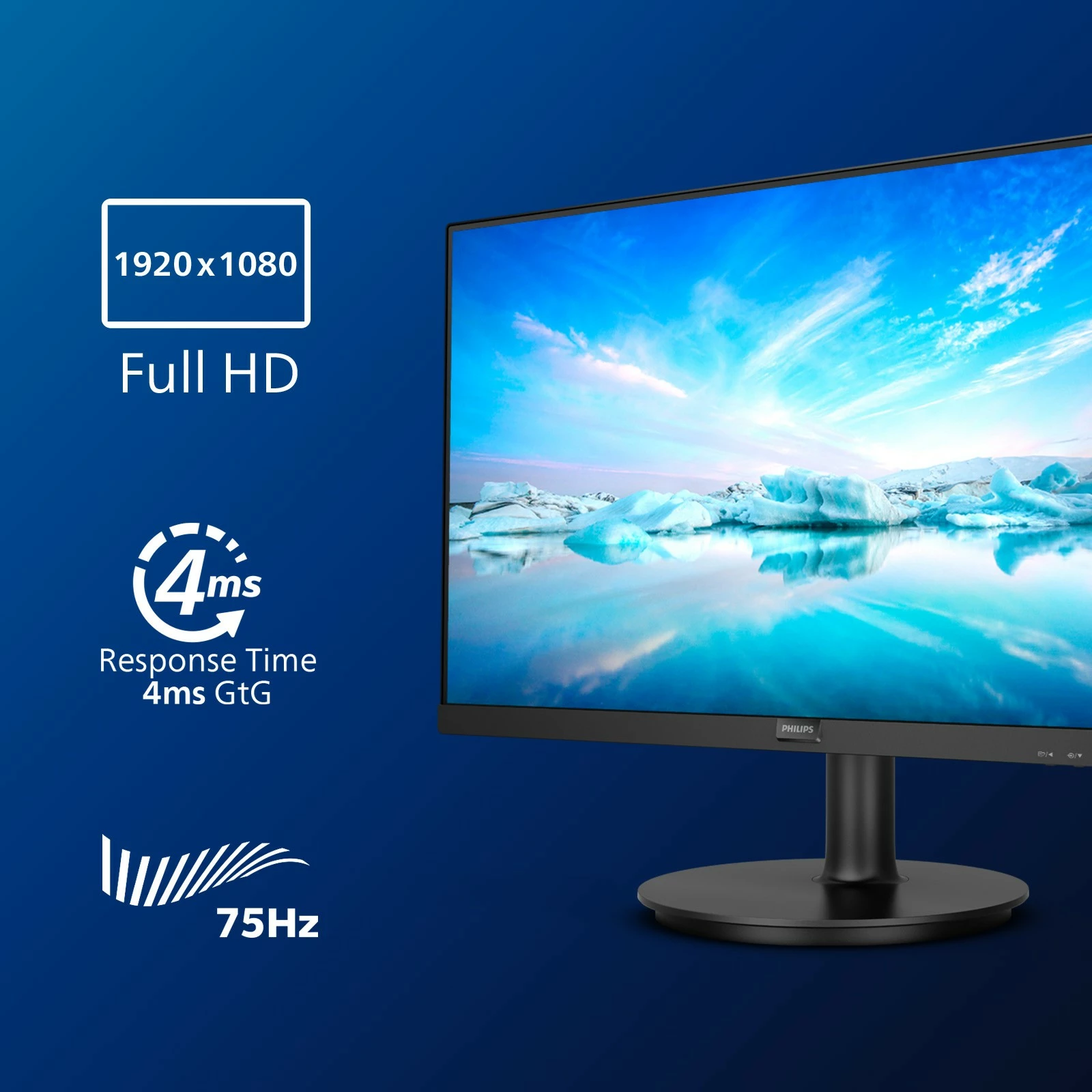 27-palčni monitor z VA panelom Philips 271V8LA, HDMI, črn 27-palčni monitor z VA panelom Philips 271V8LA, HDMI, črn