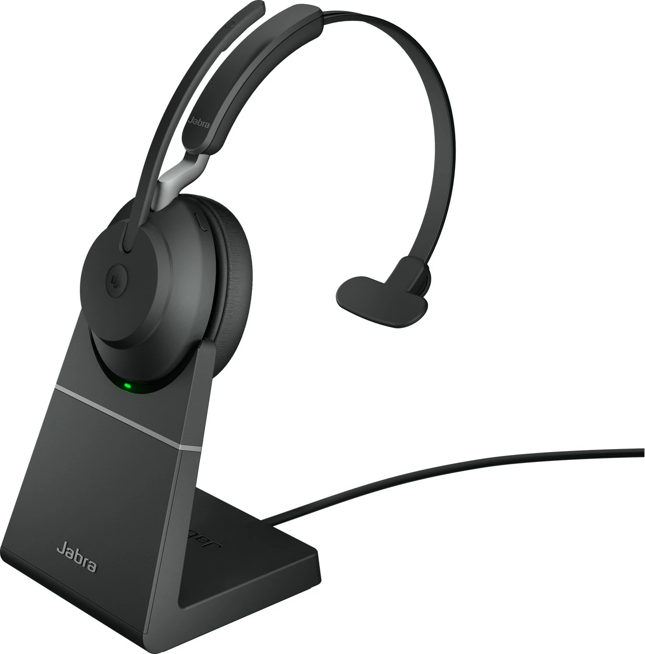 Brez slušalk Jabra Evolve2 65 USB-A MS Chrg stand Mono, brezžične, pisarna/klicni center, 20 - 20000 Hz, 99,2 g, črne