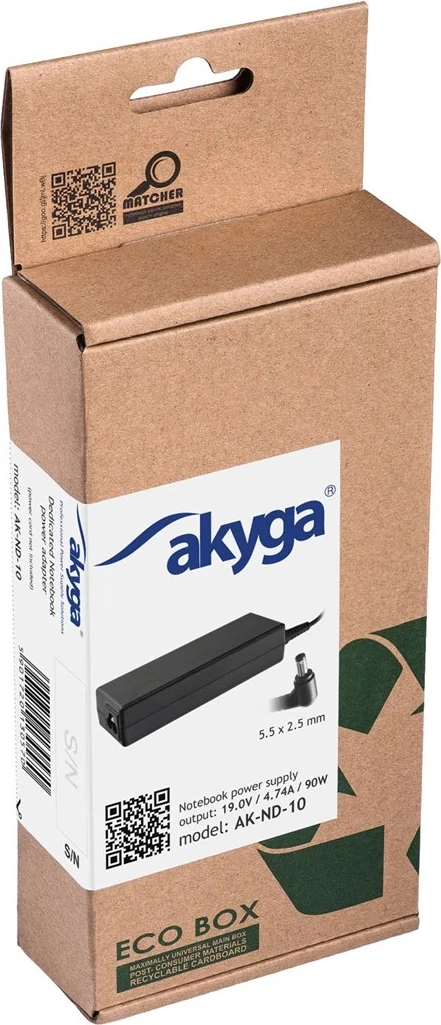 Napajalni adapter/inverter Akyga AK-ND-10, 90 W