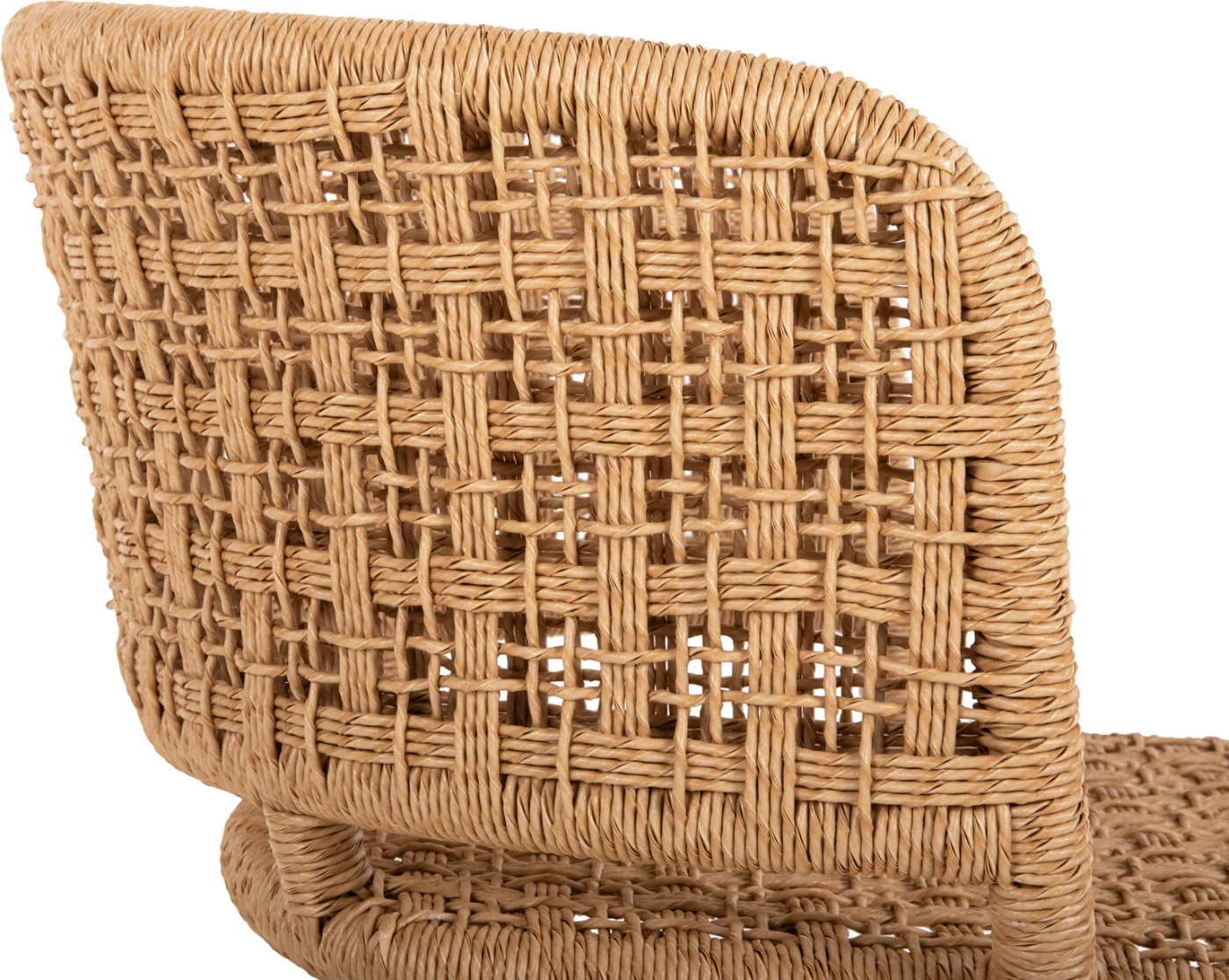 Notranji naslanjač FARLEY FH9827 iz tikovine in sintetične vrvi v naravni barvi 57x58x86H cm