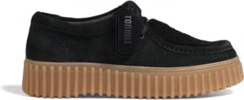 Kloparice z vezalkami Clarks, ženske, črne