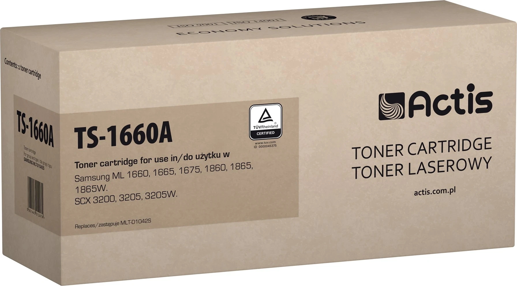 Zamenjalni toner Actis TS-1660A za Samsung, črn