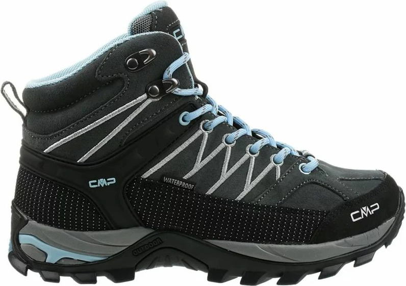 Trekking čevlji Rigel Mid WP za ženske, CMP, modro-sivi