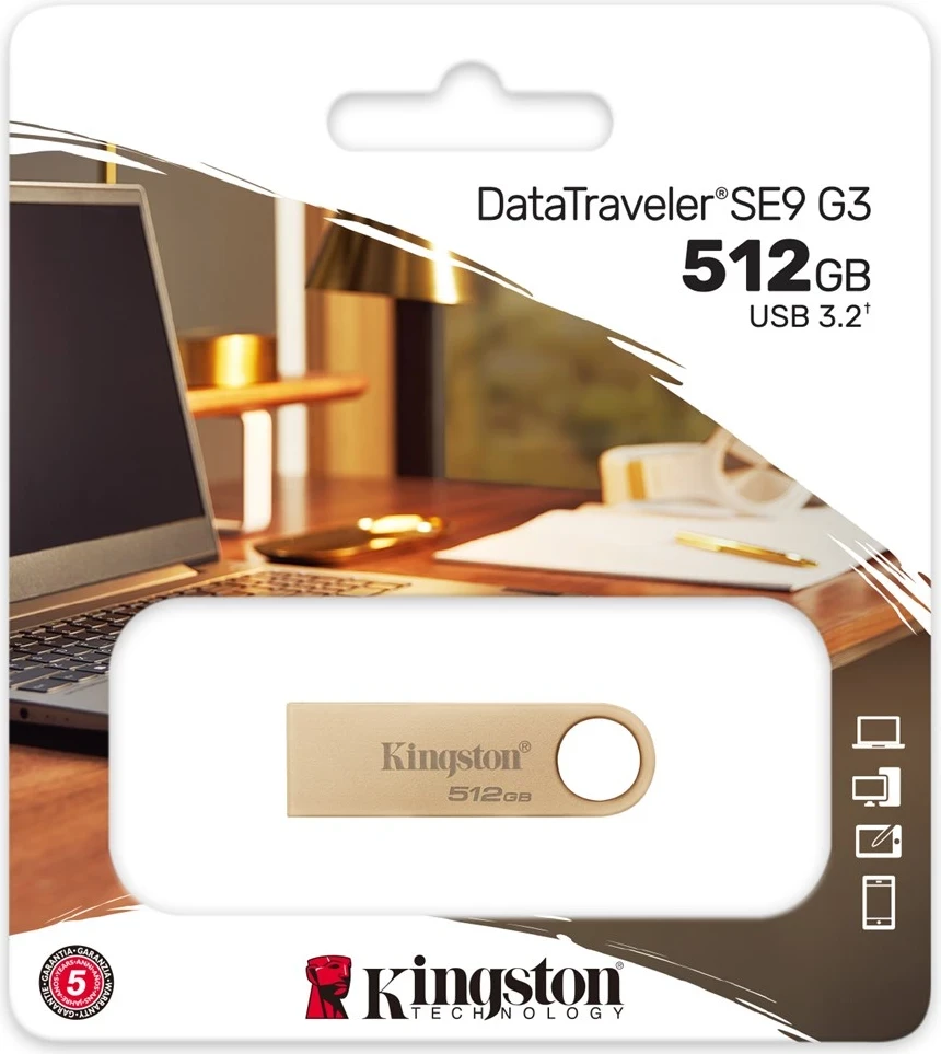 USB ključek DataTraveler 512GB, 220MB/s, kovinski, Kingston