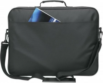 Torba za prenosnik MANHATTAN Cambridge Clamshell 17,3 in, črna