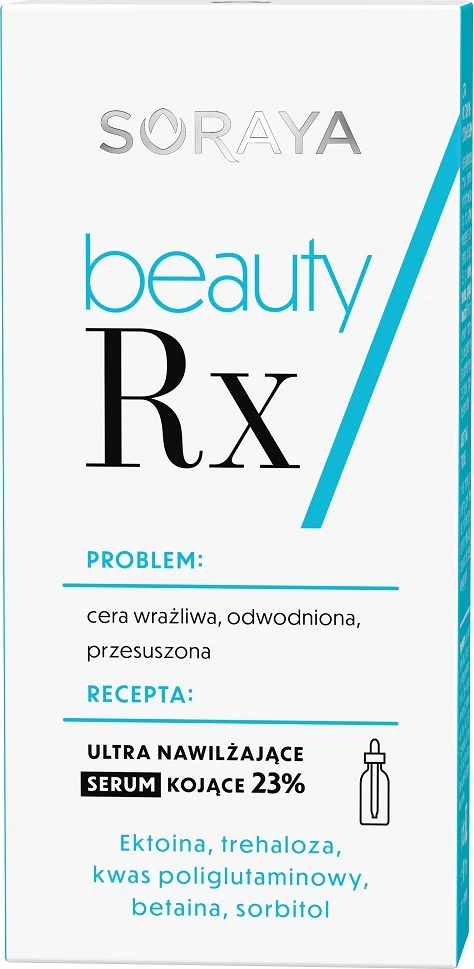 Ultra vlažilni pomirjujoči serum za obraz Soraya Beauty Rx, 30 ml