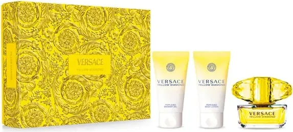 Komplet unisex Eau de Parfum, Versace Yellow Diamond, 3 kosi