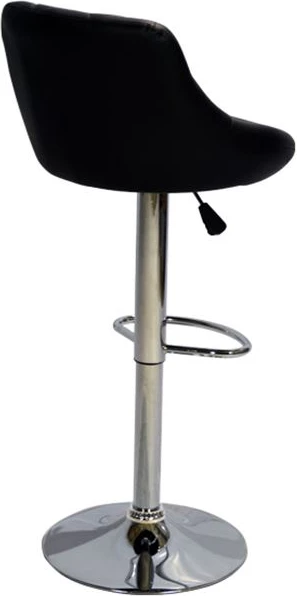 Barski stol Rose FH204.01 z dvižnim plinom in črnim PU 47x40x104cm, set 2 kosov