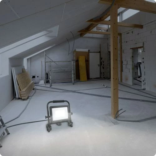 LED reflektor 50 W, aluminij, črn Ansmann FL50W-AC