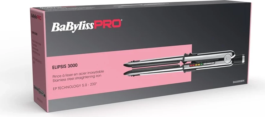 Likalnik za ravnanje las BaBylissPRO ELIPSIS3000, 55 W, črn