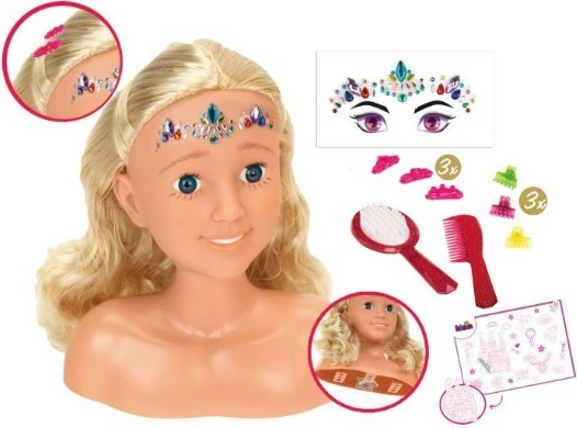 Glava za česanje in ličenje Klein 5205, s dodatki, za deklice